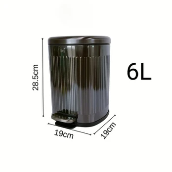 Atliekų dėžė, nerūdijantis plienas, 6L