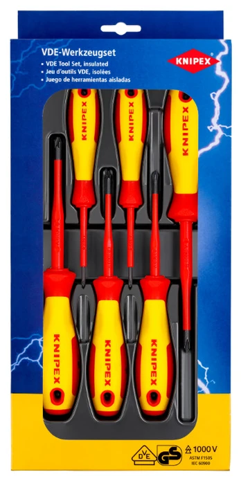 Atsuktuvų rinkinys KNIPEX VDE PH/PZ, 6vnt.