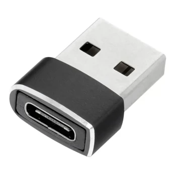 Adapteris iš USB į Type-C (OTG) juodas