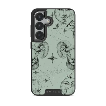 Aries - Samsung Galaxy S25 Plus Case, Elite Dark (Magnetic) / Gunmetal / Turquoise