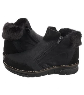 Rieker Czarne 73352-00 Black (RI56-a) batai