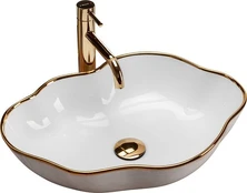 Praustuvas REA PEARL, baltos/aukso spalvos kaina
