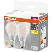 LED lempa E27 4W 827 Classic A GLFR matinė, 2 vnt
