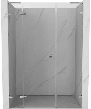 Dušo durys Mexen Lunar L, kairė, 135 cm, transparent/chrome