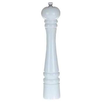 Pipirų ir druskos malūnėlis, medinis, 33 cm Baltas
