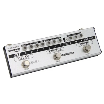 Valeton Dapper Mini: Gitarinis multiefektas su Drive, Chorus, Delay, Tiuneriu
