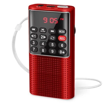 Mp3 Walkman J-328 Mini, (raudona)