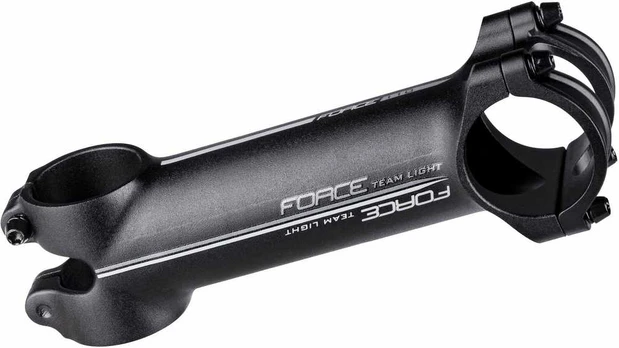 FORCE stem TEAM light 31,8/130mm,6° Al,juodas mat