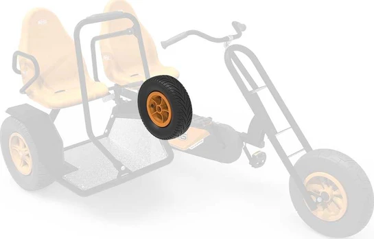 Berg Wheel 5-spoke oranžinis 400/140-8 slick left