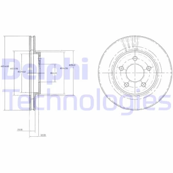 Stabdžių diskas DELPHI BG3594
