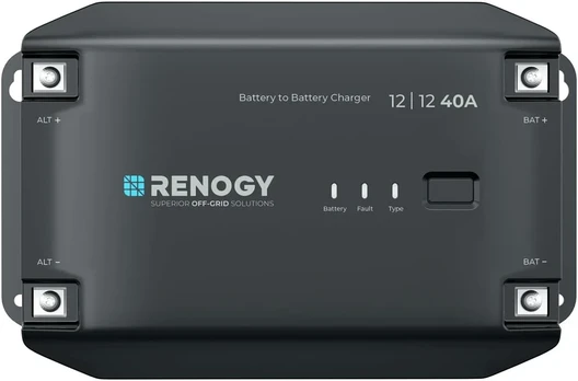 Renogy DC-DC akumuliatorių įkroviklis 12 V 40 A su Bluetooth RBC40D1U-DE