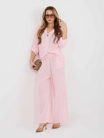 Italy Moda Kelnės-IT-SP-2873.02-jasny rožinis