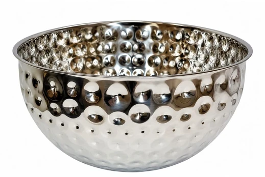 Metalinis serviravimo dubuo sidabrinis 26 cm