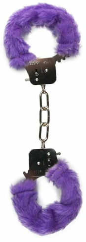 EasyToys Plush Wrist Restraints Violetinė - Soft Adjustable Cuffs