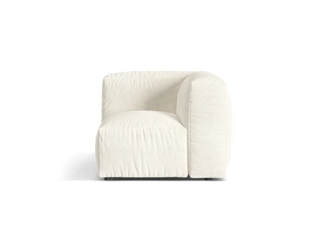 Modul Armless, "Martina", 1 Seat, 106x106x75, Ivory