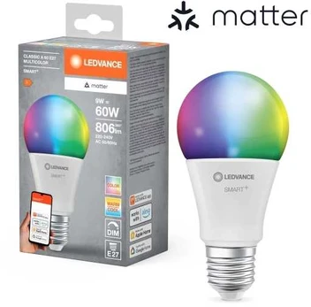 LEDVANCE SMART+ MATTER Multicolor Classic A60 9W - E27 Smart bulb