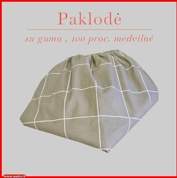 Paklodė su guma - 200x200+20cm.