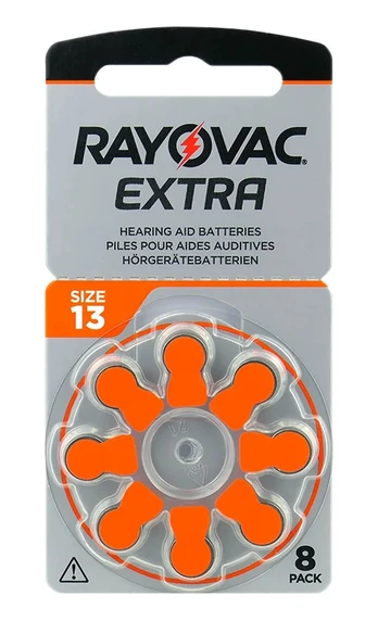 Elementai klausos aparatams RAYOVAC Extra, 13 PR48, 8 vnt.