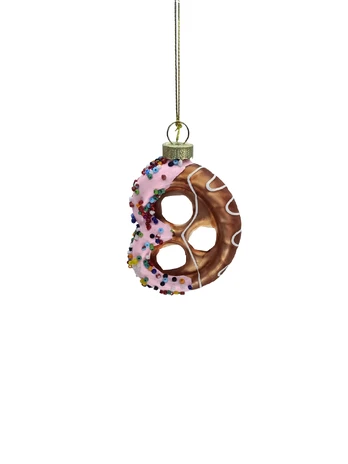 Eglutės žaisliukas Christmas Touch Pretzel, ruda sp., 8 cm, stiklas