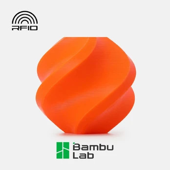 Bambu Lab PETG Basic 3D spausdintuvo filamentas, 1 kg, oranžinis