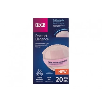 Breast Pads LOVI Discreet Elegance Antibacterial Breast Pads Beige, 1pc
