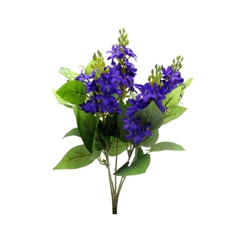 Dirbtinė violetinių alyvų puokštė, 33 cm