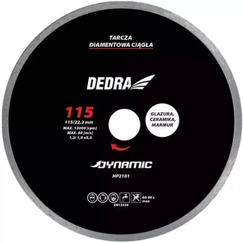 Diskas deimantinis šlapiam Dedra 125/22,2mm Dynamic