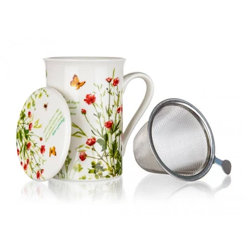 Teetasse mit Deckel und Sieb 350ml 603336