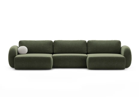 Panoramic Sofa with Box and Sleeping Function, "Tonale", 5 Seats, 362x149x88 Made in Europe