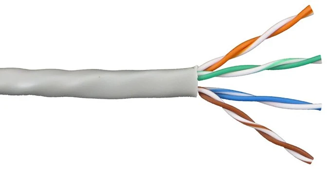 Kompiuterinis kabelis UTP viengyslis, CAT5E