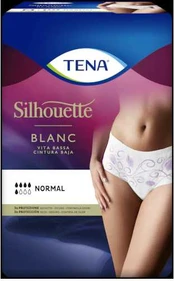 Tena Siluetas Baltas T/M 12 Uds.