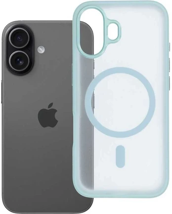 Dėklas Oem Case for iPhone 17 Flexline Mag Cover compatible with MagSafe žalias
