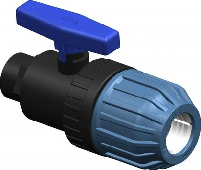 PP Compression ball valve 50x1 1/2" F Elysee