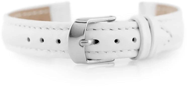 Pacific W71 leather watch strap - baltas - 14mm