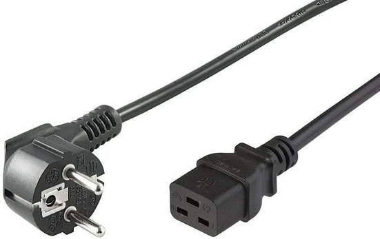 MicroConnect maitinimo laidas CEE 7/7 - C19 0,5m