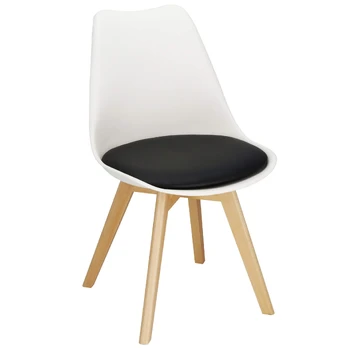 Valgomojo kėdė Springos DC0018, matinė, ruda/balta/juoda, 42 cm x 48 cm x 80 cm