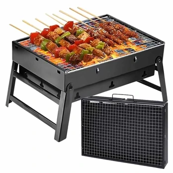Folding camping garden grill RC-K-933 juodas