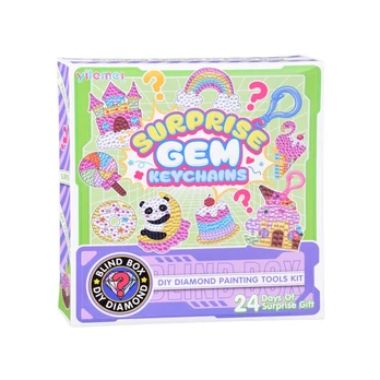 Deimantinė mozaika Surprise Gem Keychains, įvairių spalvų