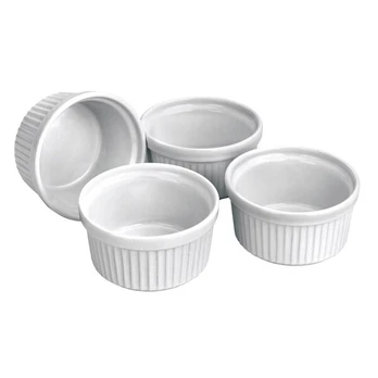 Forma Ramekin, 4 vnt, balta