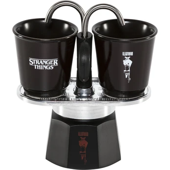 Bialetti - Stranger Things Mini Express 2tz + 2 Cups 90ml - thermochromic print