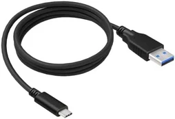 USB kabelis 2GO USB-A - USB-C 1 m Juodas (795731)