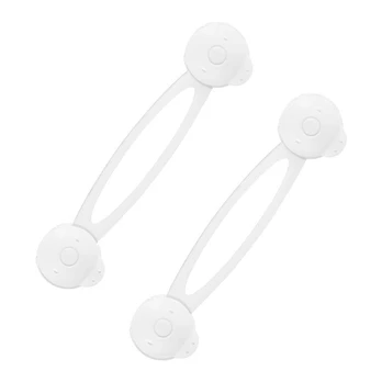 Durelių blokatorius BabyOno Security For Cabinets, plastikas, balta, 2 vnt.