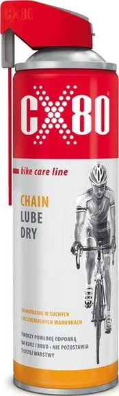 CX80 SMAR SUCHY DO ÅAÅCUCHA ROWEROWEGO DUO SPRAY 500ML