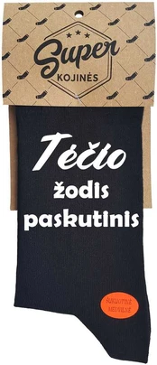 Kojinės "Tėčio žodis paskutinis"