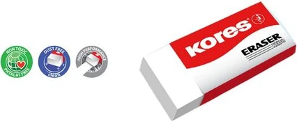 Kores - Eraser - White (740501)