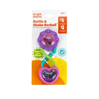 BRIGHT STARTS barškutis - kramtukas Rattle and Shake Barbell, 8672