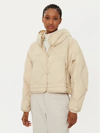 Patrizia Pepe Demisezoninė striukė 8O0168/A554-B814 Smėlio Regular Fit
