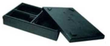 Multi Termokasse 45.5x32x10.5 cm 3-rum EPP Sort,5 stk/krt