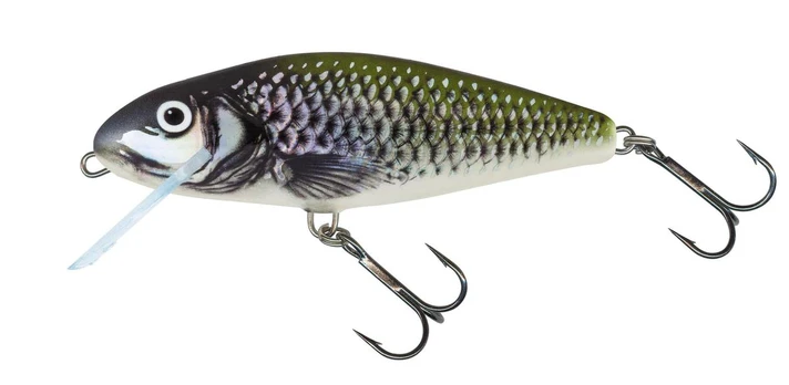 Plaukiantis vobleris Salmo Perch, 12 cm, HOLO BLEAK