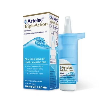 ARTELAC akių lašai TRIPLE ACTION, 10 ml